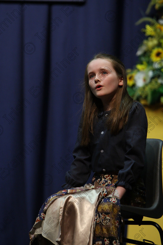 Feis07032018Wed02 
 2
Ciara Murphy performing “It’s Like another World” from The Little Princess.
 Singing and School Choirs Class: 113: “The Edna McBirney Memorial Perpetual Award” Solo Action Song 12 Years and Under Section 3 Feis Maitiú 92nd Festival held in Fr. Mathew Hall. EEjob 06/03/2018 Picture: Gerard Bonus.