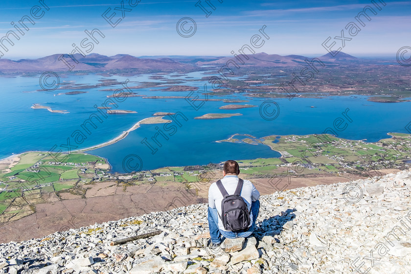 DSCF3083 
 Myself enjoying the beautiful view of Clew Bay from the top of Croagh Patrick., Co.Mayo, Ireland. Picture: Todor Tilev.