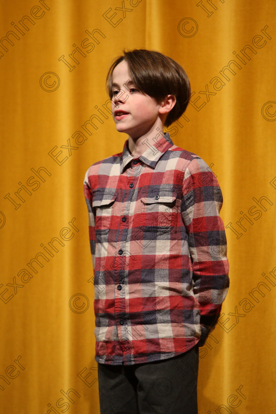 Feis19022018Mon19 
 19
Noah Cahill introducing his scene.
 Speech and Drama Class: 327: “The Hartland Memorial Perpetual Trophy” Dramatic Solo 12YearsandUnder –Section 1 Feis Maitiú 92nd Festival held in Fr. Mathew Hall. EEjob 19/02/2018 Picture: Gerard Bonus.