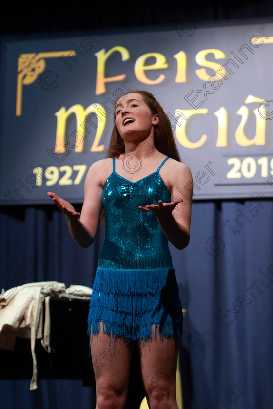 Feis02032019Sat09 
 8~9
Emma Murphy singing “Anything Goes” as part of her Repertoire.

Class: 18: “The Junior Musical Theatre Recital Perpetual Cup” Solo Musical Theatre Repertoire 15 Years and Under A 10 minute recital programme of contrasting style and period.

Feis Maitiú 93rd Festival held in Fr. Mathew Hall. EEjob 02/03/2019. Picture: Gerard Bonus