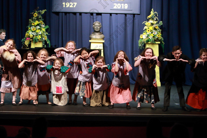 Feis28022019Thu67 
 62~67
CADA Performing Arts performing extracts from “Annie”.

Class: 103: “The Rebecca Allman Perpetual Trophy” Group Action Songs 10 Years and Under Programme not to exceed 10minutes.

Feis Maitiú 93rd Festival held in Fr. Mathew Hall. EEjob 28/02/2019. Picture: Gerard Bonus