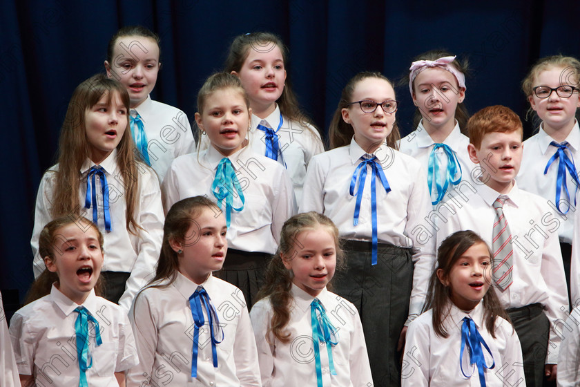 Feis26022020Wed18 
 18~21
Castlemartyr Children’s Choir singing Chattanooga Choo Choo.

Class:84: “The Sr. M. Benedicta Memorial Perpetual Cup” Primary School Unison Choirs

Feis20: Feis Maitiú festival held in Father Mathew Hall: EEjob: 26/02/2020: Picture: Ger Bonus.