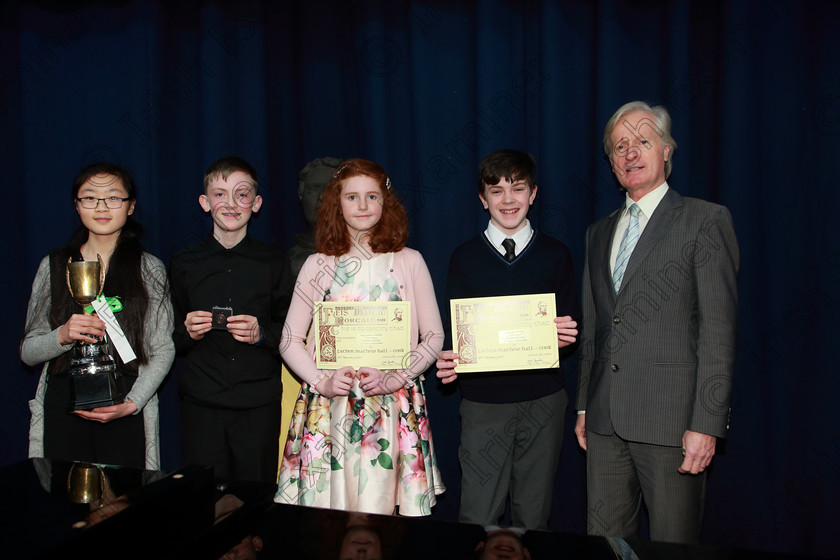 Feis25022020Tues39 
 39
Class winners; Sophie O’Donoghue; Senan Barry-Smith, Muireann Kelleher; Michael Morley and Instrumental Music II and Vocal II Adjudicator, Bryan Husband.

Class:214: “The Casey Perpetual Cup” Woodwind Solo 12 Years and Under

Feis20: Feis Maitiú festival held in Father Mathew Hall: EEjob: 25/02/2020: Picture: Ger Bonus