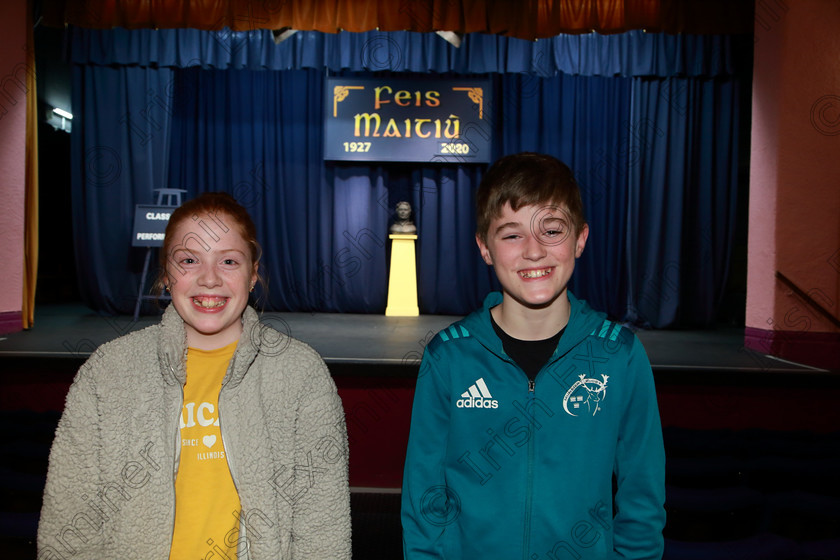 Feis10032020Tues86 
 86
Maeve Forrest from Lehenaghmore and Cormac Bohan from Bishopstown

Class:452: “The Aideen Dynan Perpetual Shield” 16 Years and Under

Feis20: Feis Maitiú festival held in Father Mathew Hall: EEjob: 10/03/2020: Picture: Ger Bonus.