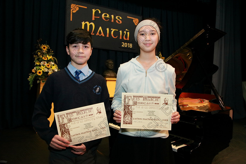 Feis29012018Mon19 
 19
Gene Kareem and Aisling Martin both from Bishopstown received joint 3rd place.
 EEjob 29/01/2018 
Feis Maitiú 92nd Festival held in Fr. Matthew Hall 
Picture: Gerard Bonus

Class: 165: Piano Solo 12 years and Under