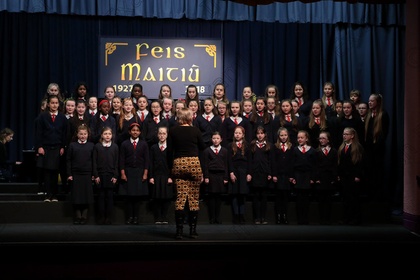 Feis12042018Thu17 
 17~20
Presentation Primary Fermoy singing “Dreamer” and “Life’s A Merry Song” from The Muppets.
 Singing Class: 84: “The Sr. M. Benedicta Memorial Perpetual Cup” Primary School Unison Choirs Section 1 Feis Maitiú 92nd Festival held in Fr. Mathew Hall. EEjob 28/03/2018 Picture: Gerard Bonus