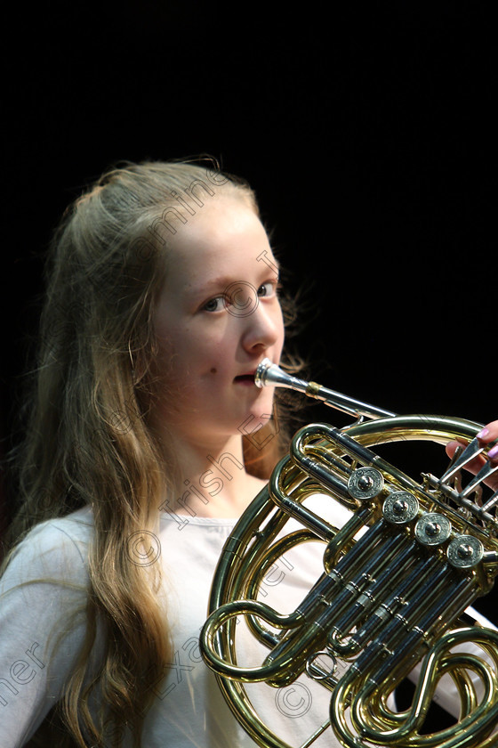 Feis06022018Tue14 
 14
Ella Morrisson from Montenotte tuning with Accompanist.
 Instrumental Music Class: 205: Brass Solo 12 Years and Under Feis Maitiú 92nd Festival held in Fr. Mathew Hall. EEjob 05/02/2018 Picture: Gerard Bonus.