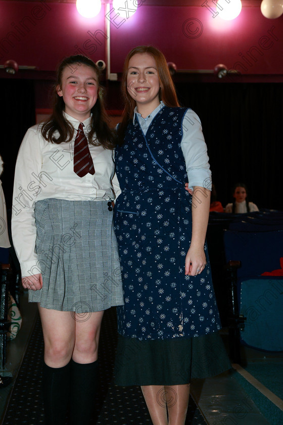 Feis20022018Tue82 
 82
Performers Lucy Jones and Eibhe McManamy from Douglas and Carrigtwohill.
 Speech and Drama Class: 326: “The James O’Donovan Memorial Perpetual Cup” “Year sand Dramatic Solo 14 Section 2 Under Feis Maitiú 92nd Festival held in Fr. Mathew Hall. EEjob 20/02/2018 Picture: Gerard Bonus.