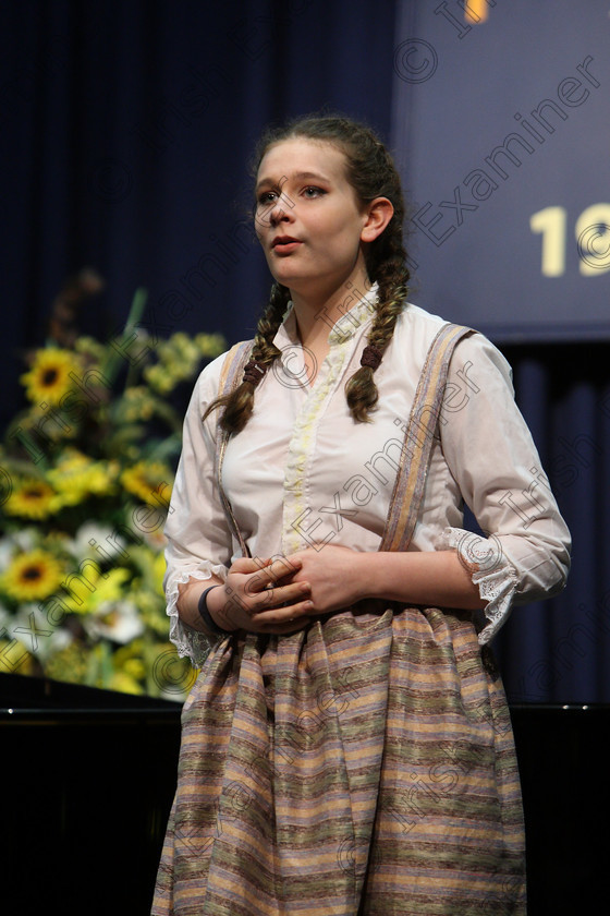 Feis08032018Thu12 
 12
Érin Teape performing “On My Own” from Les Miserables.
 Singing and School Choirs Class: 112: “The C.A.D.A. Perpetual Trophy” Solo Action Song 14 Years and Under Section 2 Feis Maitiú 92nd Festival held in Fr. Mathew Hall. EEjob 06/03/2018 Picture: Gerard Bonus.