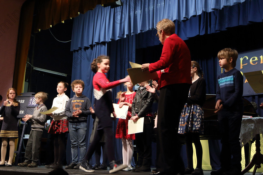 Feis01022019Fri20 
 20
Adjudicator Marilynne Davies handing out the results to the performers.

Class: 166: Piano Solo: 10Yearsand Under (a) Kabalevsky – Toccatina, (No.12 from 30 Childrens’ Pieces Op.27). (b) Contrasting piece of own choice not to exceed 3 minutes.
 Feis Maitiú 93rd Festival held in Fr. Matthew Hall. EEjob 01/02/2019. Picture: Gerard Bonus