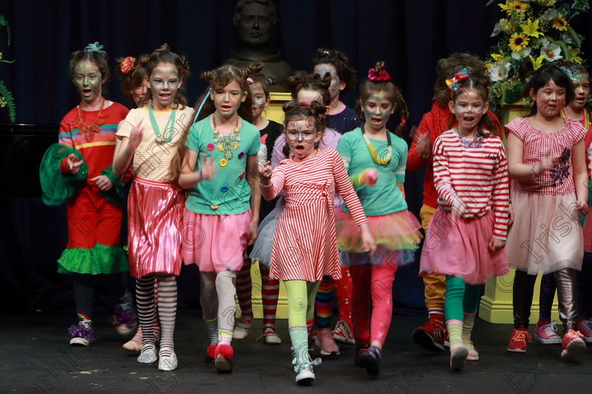 Feis12022019Tue14 
 10~15
Rockboro Primary School performing “Green Eggs and Ham” from Seussical the Musical.

Class: 104: “The Pam Golden Perpetual Cup” Group Action Songs -Primary Schools Programme not to exceed 8 minutes.

Feis Maitiú 93rd Festival held in Fr. Mathew Hall. EEjob 12/02/2019. Picture: Gerard Bonus