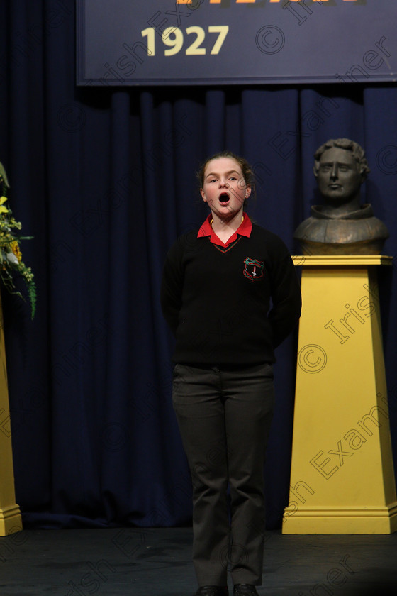 Feis23022018Fri77 
 77
Silver for Vivienne Gleeson from Midleton giving a winning performance of “Christmas in the Trenches”.

Speech and Drama Class: 401: Own Choice Verse Speaking 15 Years and Under A Poem of Own Choice; Feis Maitiú 92nd Festival held in Fr. Mathew Hall. EEjob 23/02/2018 Picture: Gerard Bonus.