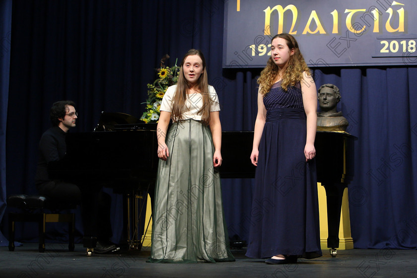 Feis05032018Mon56 
 55
Duet Performers Emily Keys from Ballylanders and Caoimhe Healy from Watergrasshill
 Singing and School Choirs Class: 91: “The Fr. Alexis Kiely Memorial Perpetual Cup” Vocal Duets 18 Years and Under Feis Maitiú 92nd Festival held in Fr. Mathew Hall. EEjob 05/03/2018 Picture: Gerard Bonus