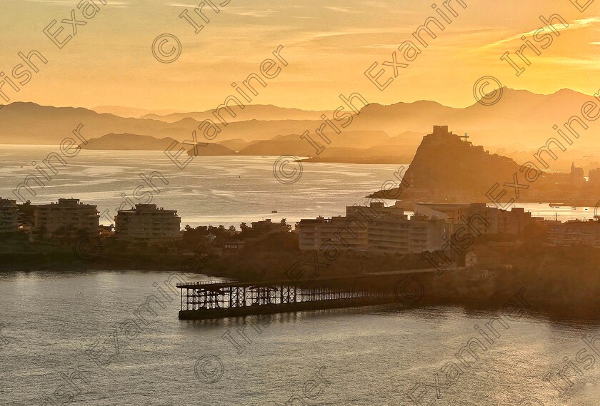 James Grandfield Aguilas 
 Looking south from Playa de Amarillo towards Aguilas and Hornillo beach at sunset.