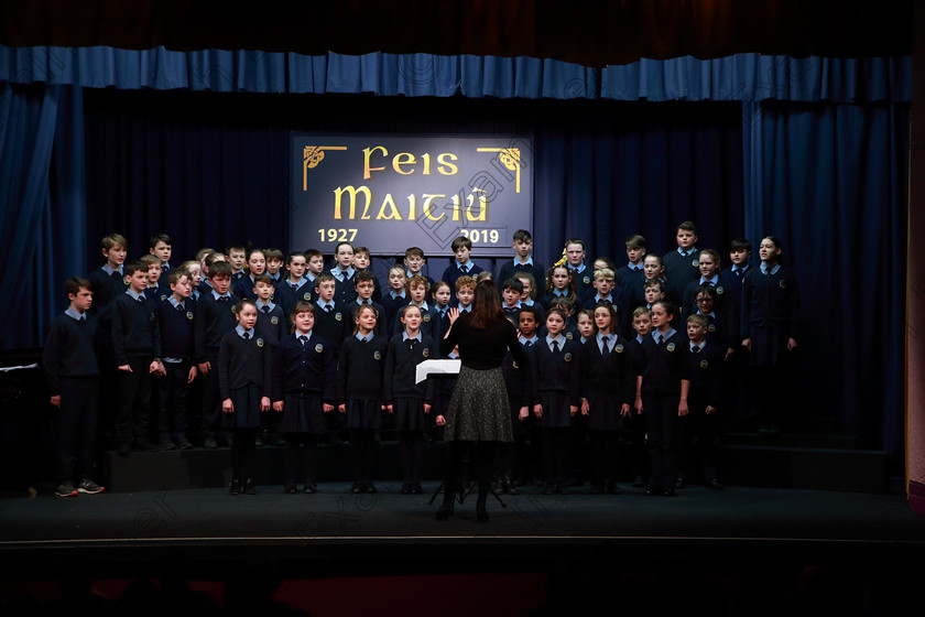 Feis28022019Thu17 
 17~21
Scoil Naomh Fionán. Rennies singing “Mama Mia”.

Class: 84: “The Sr. M. Benedicta Memorial Perpetual Cup” Primary School Unison Choirs–Section 1Two contrasting unison songs.

Feis Maitiú 93rd Festival held in Fr. Mathew Hall. EEjob 28/02/2019. Picture: Gerard Bonus