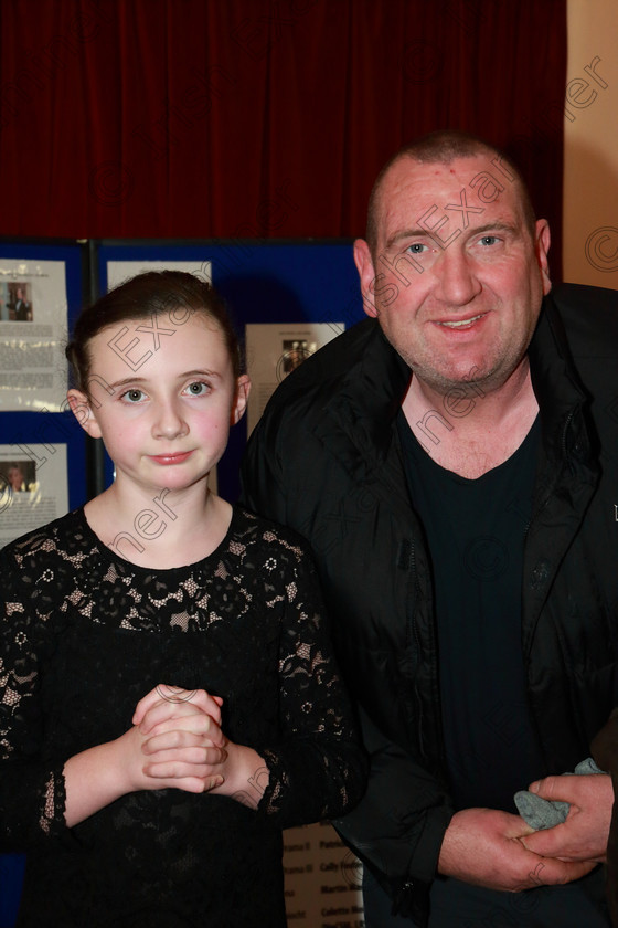 Feis0602109Wed19 
 19
Performer Robin Sammon Wharton from Kenmare with her dad Michael.

Class: 160: “The Kathleen Davis Memorial Perpetual Cup” Piano Repertoire 12Years and Under Programme of contrasting style and period, time limit 10 minutes.

Feis Maitiú 93rd Festival held in Fr. Matthew Hall. EEjob 06/02/2019. Picture: Gerard Bonus