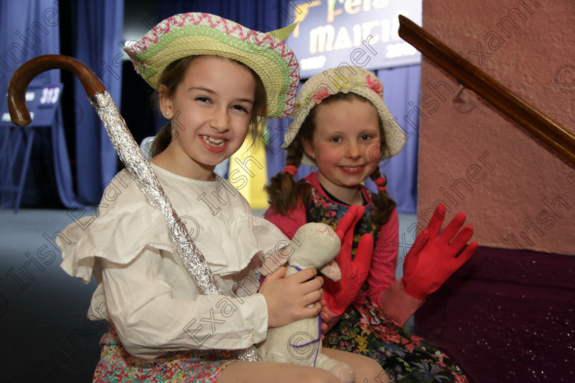 Feis20032018Tue45 
 43~46
Silver Medallists Laura Coomey and Tamara Moynihan from Grange Ovens for their performance of “Mary Lamb” and Mary, Mary Quite Contrary”.
 Speech and Drama Class: 313: Dramatic Duo 8 Years and Under Feis Maitiú 92nd Festival held in Fr. Mathew Hall. EEjob 20/03/2018 Picture: Gerard Bonus.