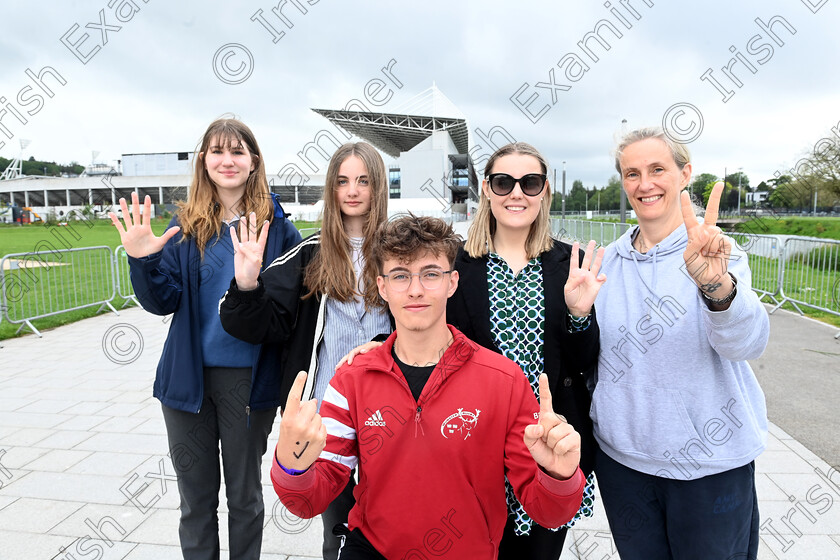 LC-bruce-fans-01 
 FEATURES IRISH EXAMINER - 16 year old Seanán McQuillan-Switzer, from Crosshaven, Cork is No 1 in the queue for admission to the Bruce Springsteen and the E Street Band stadium concert at Supervalu Pairc Ui Chaoimh, Cork, pictured with (from right) his mum Antoinette, (No. 2 in queue) sister Estelle, (No.3 in queue), sister Ava Grace and friend Helena Pietruczuk (no.5 in queue) as they attend a 10am 'Roll-Call' at the 5 Points Coffee Kiosk at Marina Park, for fans who want to get front of stage access. Fans have to attend three roll-calls per day to maintain their position in the queue and will be escorted into the stadium venue ahead of the public gate opening, ensuring they have best positions at the barrier at the front of the stage. Some fans attending the roll call had travelled from New York, South Africa, Sweden, The Netherlands, Japan, Italy, Barcelona, and the UK as well as dedicated Irish fans. Pic Larry Cummins