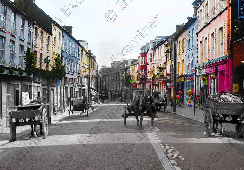 clonakilty4mixhires 
 Main Street, Clonakilty, Co. Cork pictured in 1936 Ref. 813B old black and white