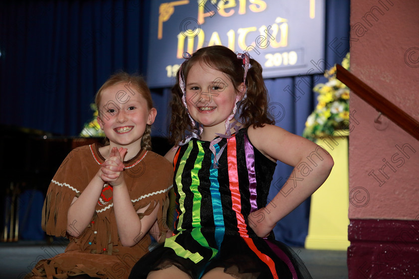 Feis01032019Fri44 
 44
Alex Foley and Sophie Bermingham from Nashes Boreen and Blarney.

Class: 114: “The Henry O’Callaghan Memorial Perpetual Cup” Solo Action Song 10 Years and Under –Section 2 An action song of own choice.

Feis Maitiú 93rd Festival held in Fr. Mathew Hall. EEjob 01/03/2019. Picture: Gerard Bonus