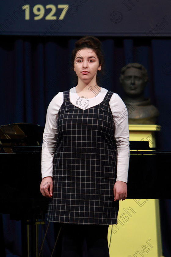 Feis04032019Mon03 
 3
Shannon Mulcahy singing.

Class: 53: Girls Solo Singing 13 Years and Under–Section 2John Rutter –A Clare Benediction (Oxford University Press).

Feis Maitiú 93rd Festival held in Fr. Mathew Hall. EEjob 04/03/2019. Picture: Gerard Bonus