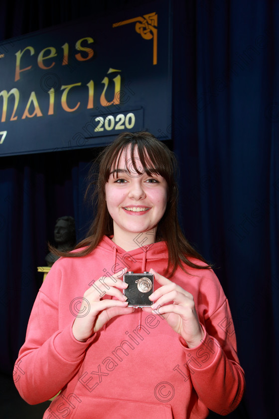 Feis10032020Tues096 
 96
Bronze Medallist Ava Hennessy from Killeagh

Class:325: “The Kilbrogan Perpetual Cup” and “Musgrave Ltd. Bursary” Bursary Value €130 Dramatic Solo 17 Years and Under

Feis20: Feis Maitiú festival held in Father Mathew Hall: EEjob: 10/03/2020: Picture: Ger Bonus.