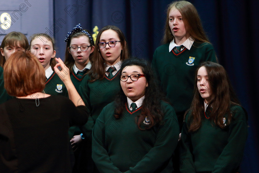 Feis27022019Wed16 
 14~16
Cashel Community School singing “Alleluia Amen” conducted by Helen Colbert.

Class: 77: “The Father Mathew Hall Perpetual Trophy” Sacred Choral Group or Choir 19 Years and Under Two settings of Sacred words.
Class: 80: Chamber Choirs Secondary School

Feis Maitiú 93rd Festival held in Fr. Mathew Hall. EEjob 27/02/2019. Picture: Gerard Bonus