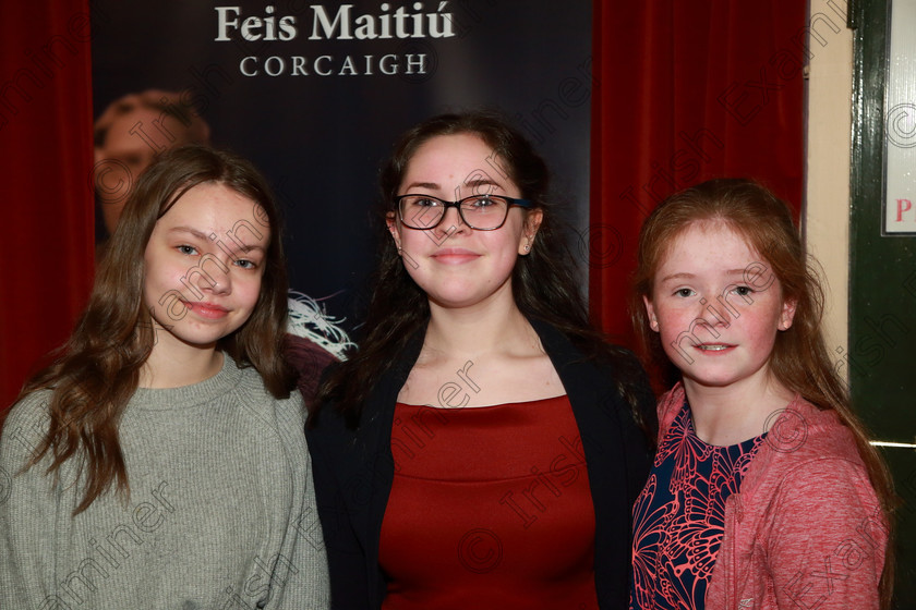 Feis04032019Mon20 
 20
Performers Emilia Olewska, Gráinne Cody and Aisling Finn from Loreto Secondary Fermoy.

Class: 53: Girls Solo Singing 13 Years and Under–Section 2John Rutter –A Clare Benediction (Oxford University Press).

Feis Maitiú 93rd Festival held in Fr. Mathew Hall. EEjob 04/03/2019. Picture: Gerard Bonus