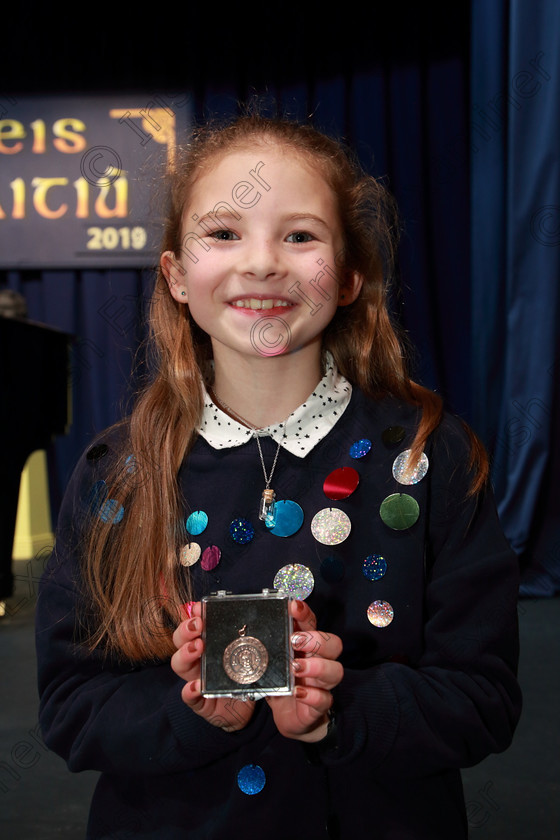Feis11022019Mon16 
 16
Bronze Medallist Siún Sweeney from Ovens

Class: 215: Woodwind Solo 10 Years and Under Programme not to exceed 4 minutes.

Feis Maitiú 93rd Festival held in Fr. Matthew Hall. EEjob 11/02/2019. Picture: Gerard Bonus