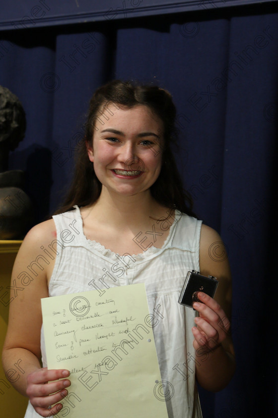 Feis16032018Fri58 
 58
Bronze Medallist Jennifer Barry from Kilbrittain in the “The Fiona Shaw Shakespeare Perpetual Trophy” Shakespeare Solo 15Years and Over.
 Feis Maitiú 92nd Festival held in Fr. Mathew Hall. EEjob 16/03/2018 Picture: Gerard Bonus.