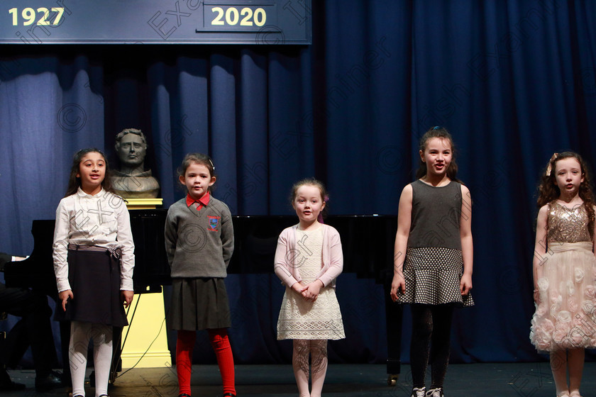Feis12022020Wed35 
 35
Performers on stage

Class:56: Girls Solo Singing 7 Years and Under

Feis20: Feis Maitiú festival held in Father Mathew Hall: EEjob: 11/02/2020: Picture: Ger Bonus.