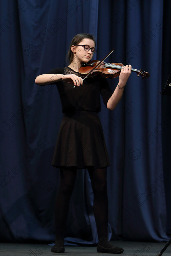 Feis0202109Sat31 
 31~32
Anna Jansson from Wilton playing 2nd Movement by Bach.

Class: 236: “The Shanahan & Co. Perpetual Cup” Advanced Violin 
One Movement from a Concerto.

Feis Maitiú 93rd Festival held in Fr. Matthew Hall. EEjob 02/02/2019. Picture: Gerard Bonus