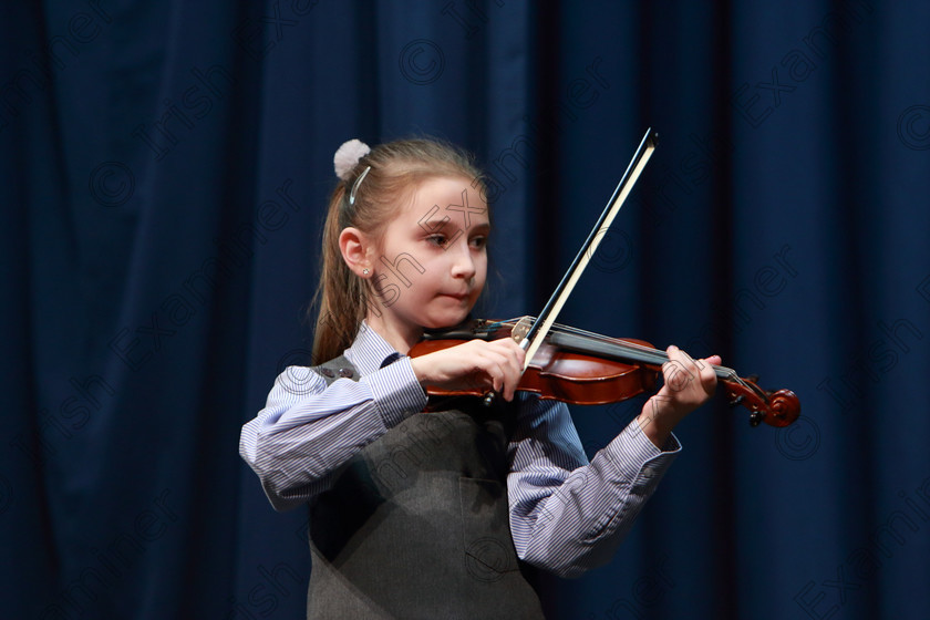 Feis0402109Mon18 
 18~19
Sophie Lavananta performing set piece.

Class: 242: Violin Solo 8 Years and Under (a) Carse–Petite Reverie (Classical Carse Bk.1) (b) Contrasting piece not to exceed 2 minutes.

Feis Maitiú 93rd Festival held in Fr. Matthew Hall. EEjob 04/02/2019. Picture: Gerard Bonus
