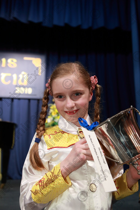 Feis01032019Fri49 
 49
Overall winner over 2 classes Charlotte Walmsley from Douglas.

Class: 114: “The Henry O’Callaghan Memorial Perpetual Cup” Solo Action Song 10 Years and Under –Section 2 An action song of own choice.

Feis Maitiú 93rd Festival held in Fr. Mathew Hall. EEjob 01/03/2019. Picture: Gerard Bonus