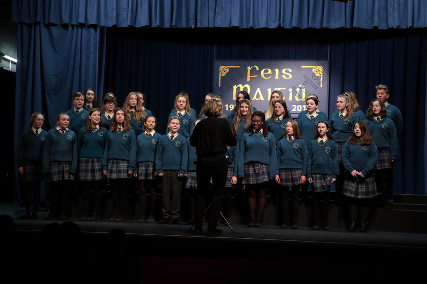 Feis12042018Thu53 
 52~55
Glanmire Community School Junior Choir singing “Gentle Maid” Conducted by Ann Mannix.

Singing Class: 83: Part Choirs “The Echo Perpetual Shield” 15 Years and Under Feis Maitiú 92nd Festival held in Fr. Mathew Hall. EEjob 12/04/2018 Picture: Gerard Bonus