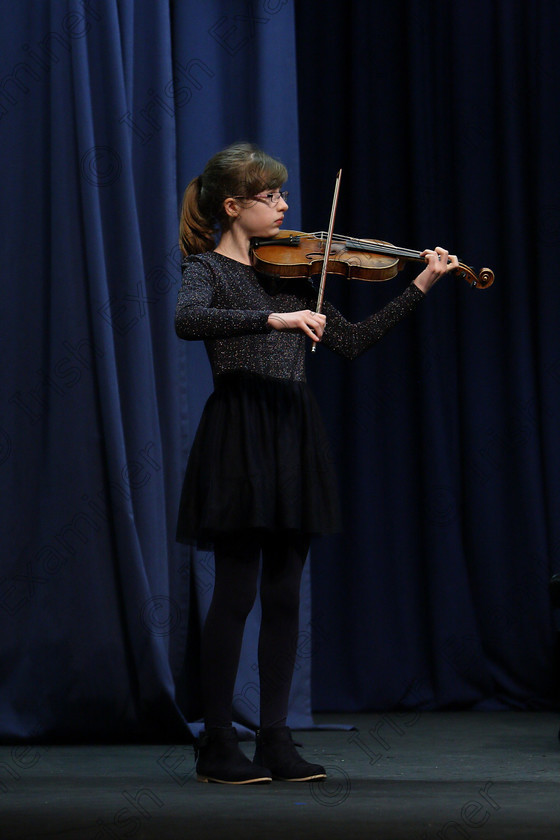 Feis09022018Fri07 
 7
Meabhdh Ní Cathasaigh performing.
 Instrumental Music Class: 232: “The Houlihan Memorial Perpetual Cup” 
String Repertoire 14 Years and Under Feis Maitiú 92nd Festival held in Fr. Mathew Hall. EEjob 09/02/2018 Picture: Gerard Bonus.