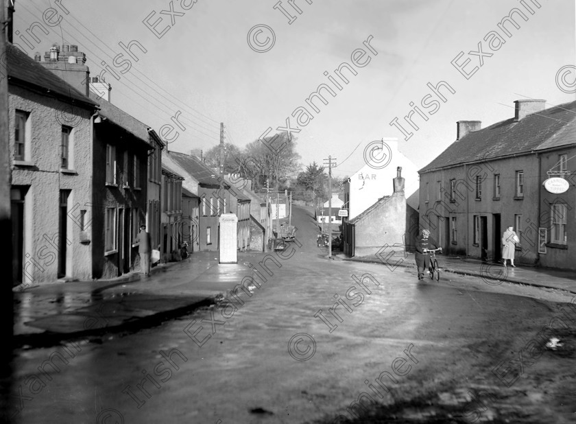 786551 786551 
 For 'READY FOR TARK'
Ballinacurra village, near Midleton, Co. Cork. 01/12/1961 Ref. 133M Old black and white towns villages streets