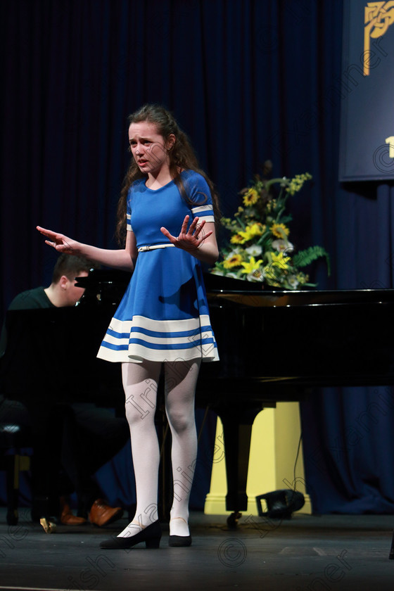 Feis02032019Sat03 
 3
Isabelle Hynes from Kanturke singing “Much More! And “Don’t Wana Be Here”.

Class: 18: “The Junior Musical Theatre Recital Perpetual Cup” Solo Musical Theatre Repertoire 15 Years and Under A 10 minute recital programme of contrasting style and period.

Feis Maitiú 93rd Festival held in Fr. Mathew Hall. EEjob 02/03/2019. Picture: Gerard Bonus