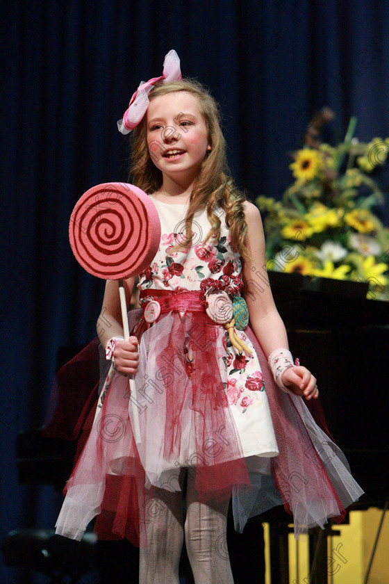 Feis26032018Mon41 
 40~41
Lulu Walsh performing “The Good Ship Lollypop”.
 Speech and Drama Class: 114: The Altrusa Club of Cork Perpetual Trophy” Solo Action Song 10 Years and Under Section 3Feis Maitiú 92nd Festival held in Fr. Mathew Hall. EEjob 26/03/2018 Picture: Gerard Bonus