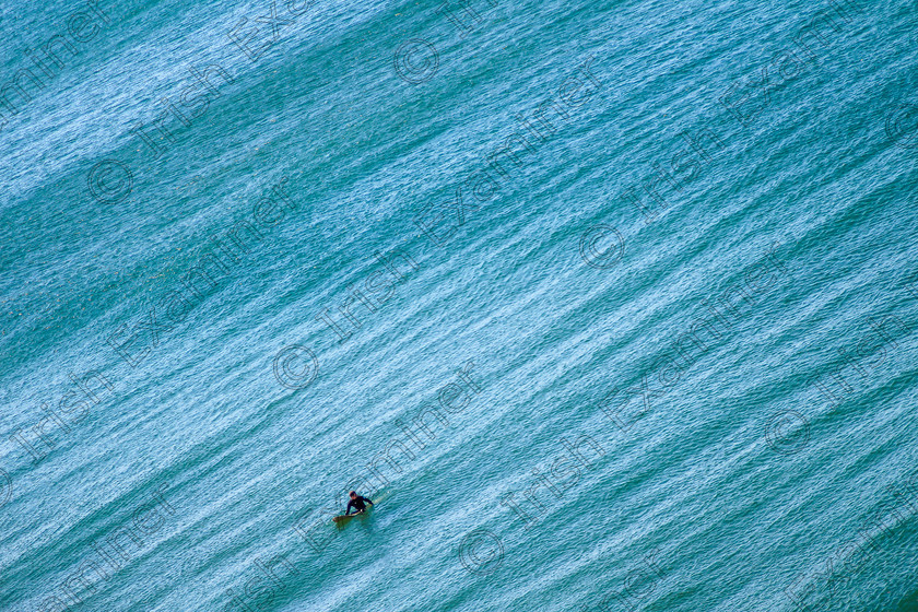 IMG 4156 
 In to the deep blue sea, I took this photo from the cliff top in Ballybunion. What caught my eye was the color of the water and the shape of the waves.