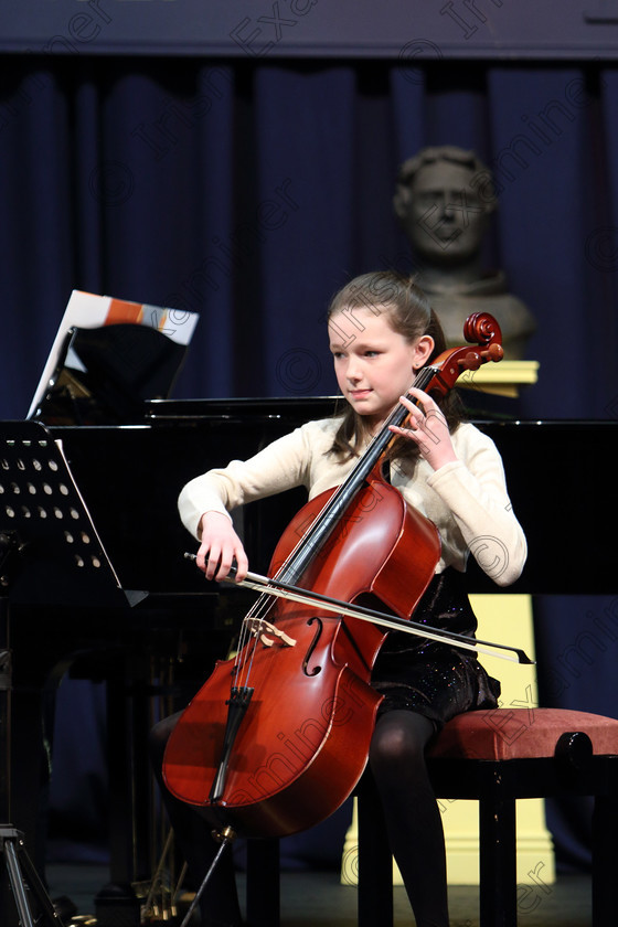 Feis01022019Fri36 
 36
Eve Flynn giving a winning performance.

Class: 251: Violoncello Solo 10 Years and Under (a) Carse – A Merry Dance. 
(b) Contrasting piece not to exceed 2 minutes.

Feis Maitiú 93rd Festival held in Fr. Matthew Hall. EEjob 01/02/2019. Picture: Gerard Bonus
