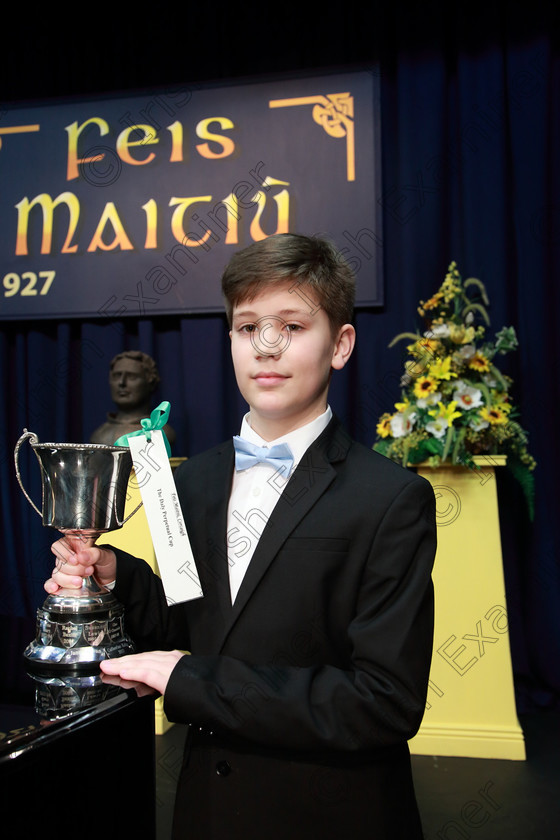 Feis11022019Mon33 
 33
Overall Winner and Silver Medallist of section 1 Simeon Cassidy from Carrigaline.

Class: 213: “The Daly Perpetual Cup” Woodwind 14 Years and Under–Section 2; Programme not to exceed 8 minutes.

Feis Maitiú 93rd Festival held in Fr. Mathew Hall. EEjob 11/02/2019. Picture: Gerard Bonus