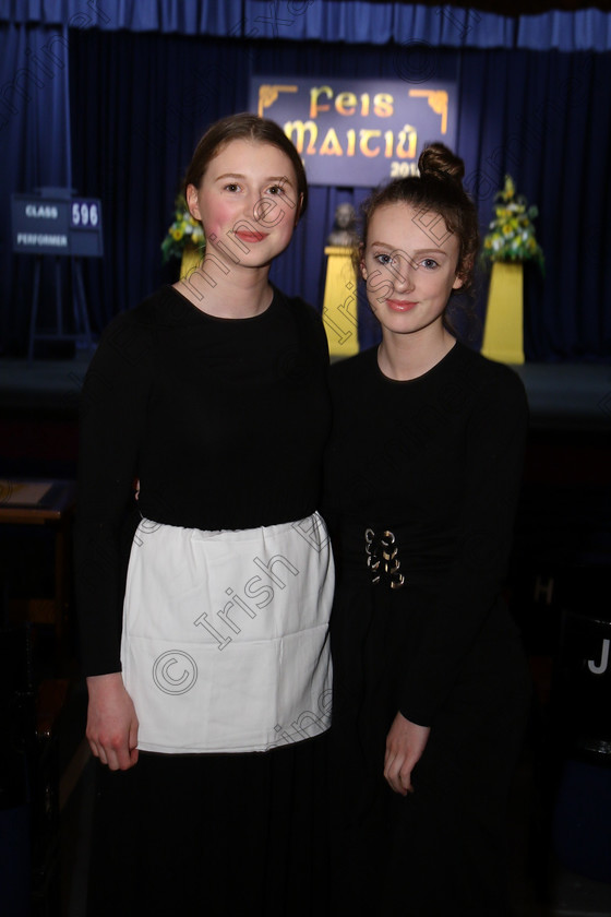 Feis14032018Wed45 
 45
Rachel Kingston and Siofra Gayer from Fermoy performed “Romeo and Juliet”.
 Speech and Drama Class: 309: “The Gertrude Gordon Memorial Perpetual Shield” Dramatic Duo Under 17 Years Feis Maitiú 92nd Festival held in Fr. Mathew Hall. EEjob 14/03/2018 Picture: Gerard Bonus.