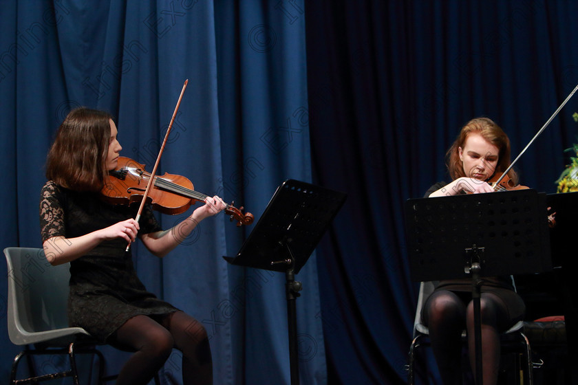 Feis10022019Sun31 
 31
The Mia Quartet: Lead Violin, Mia Casey and Second Violin Georgina McCarthy.

Class: 269: “The Lane Perpetual Cup” Chamber Music 18 Years and Under
Two Contrasting Pieces, not to exceed 12 minutes

Feis Maitiú 93rd Festival held in Fr. Matthew Hall. EEjob 10/02/2019. Picture: Gerard Bonus