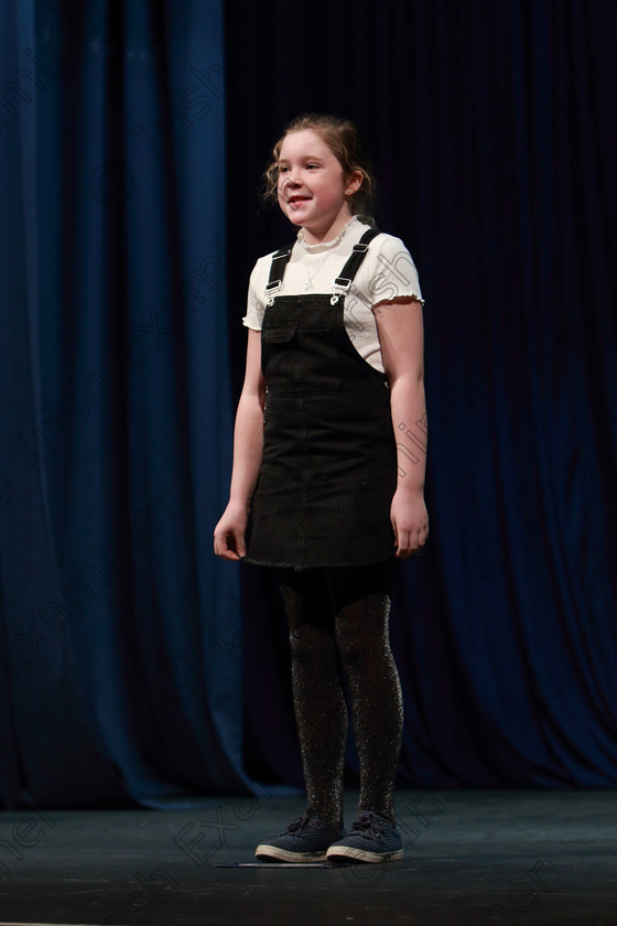 Feis08032019Fri43 
 43
Joycelyn O’Connell

Class: 366: Solo Verse Speaking Girls 9YearsandUnder –Section 1 Either: My Pain –Ted Scheu. Or: Midsummer Magic –Cynthia Rider.

Feis Maitiú 93rd Festival held in Fr. Mathew Hall. EEjob 08/03/2019. Picture: Gerard Bonus