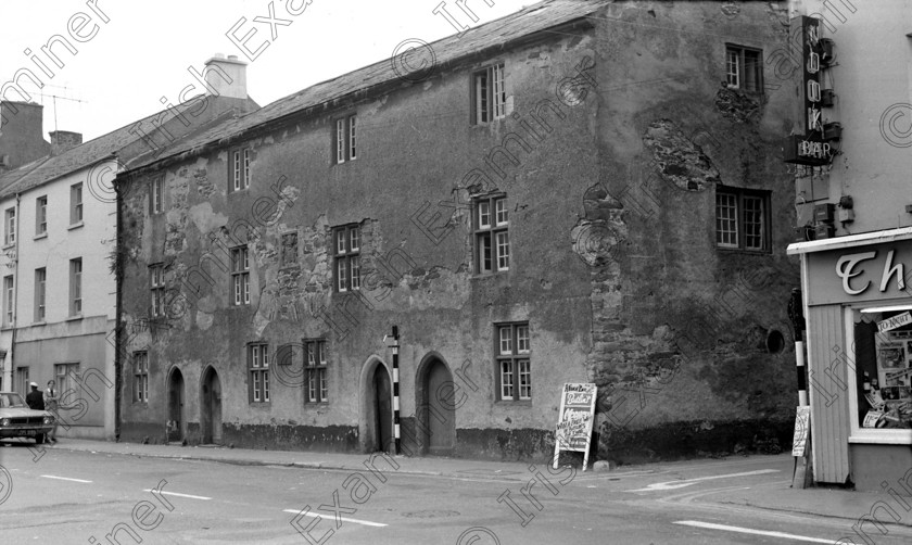 1260342 1260342 
 Voiew of the old alms house at Youghal, Co. Cork in 1971 Ref. 640P-282 old black and white