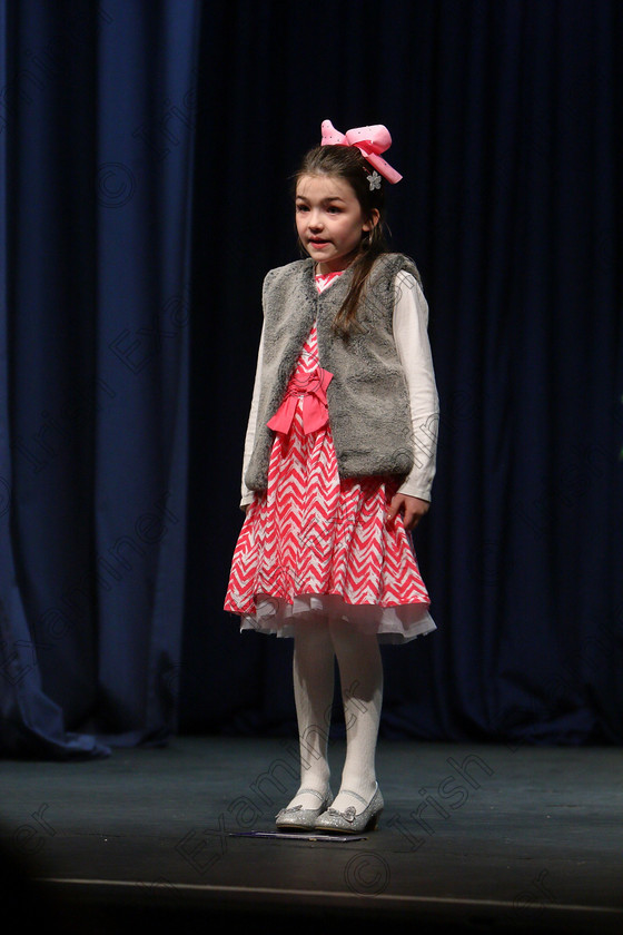 Feis24022018Sat24 
 24
Eimear Rochford performing.
 Speech and Drama Class: 369: Solo Verse Speaking Girls 6 Years and Under Section 3 Feis Maitiú 92nd Festival held in Fr. Mathew Hall. EEjob 24/02/2018 Picture: Gerard Bonus.