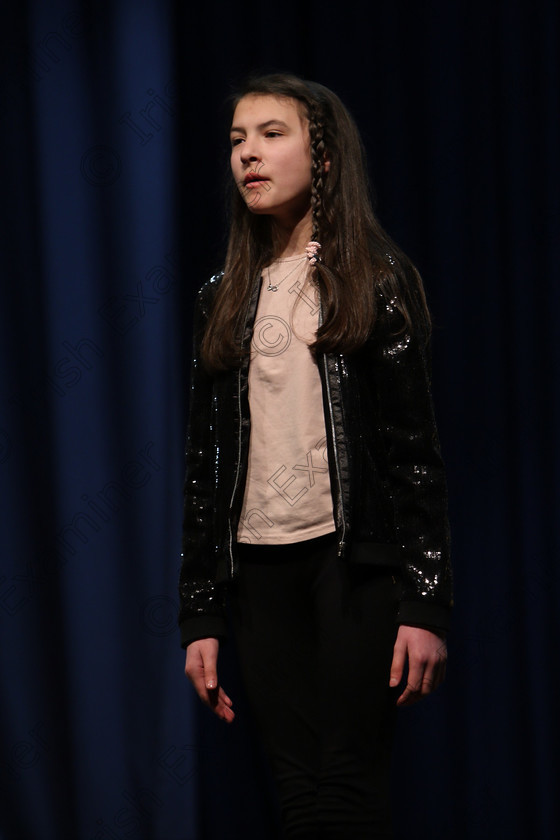 Feis22022018Thu12 
 12
Meave Fitzgerald performing.
 Speech and Drama Classes: 363: Solo Verse Speaking Girls 12 Years and Under –Section 1
Feis Maitiú 92nd Festival held in Fr. Mathew Hall. EEjob 22/02/2018 Picture: Gerard Bonus.