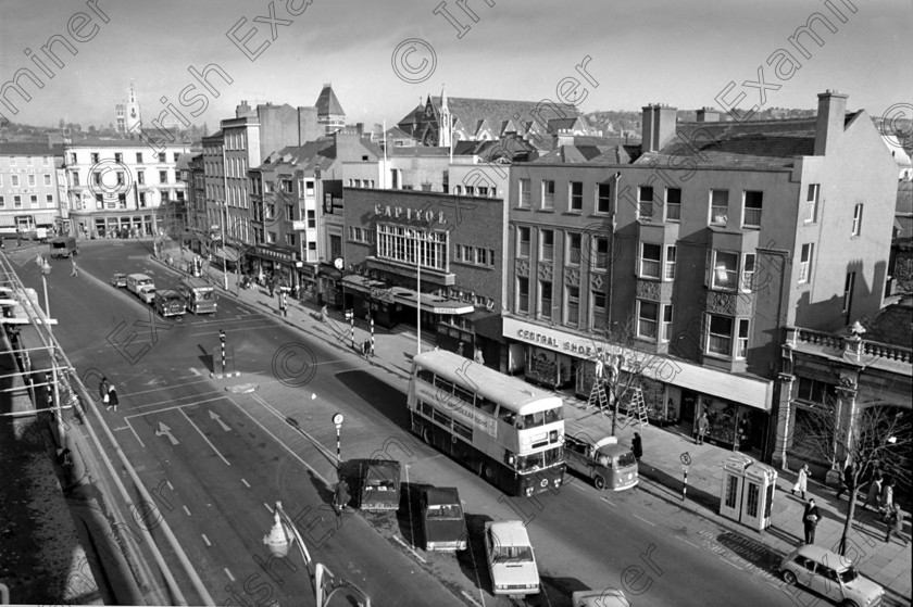 979658 979658 
 View of Grand Parade including Capitol Cinema, Cork 31/1/1973 Ref. 153/74 old black and white