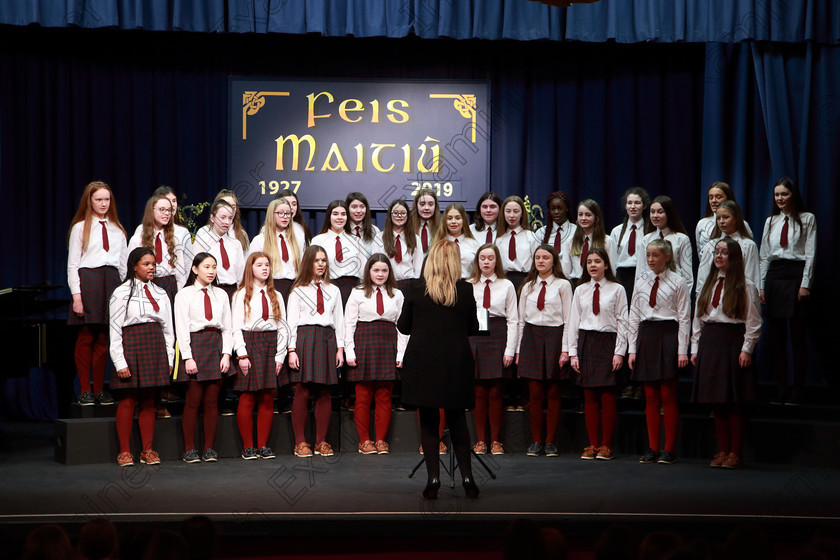 Feis27022019Wed54 
 54~55
Sacred Heart School Tullamore singing “Don’t Mean A Thing” by Duke Ellington conducted by Regina McCarthy.

Class: 82: “The Echo Perpetual Shield” Part Choirs 15 Years and Under Two contrasting songs.

Feis Maitiú 93rd Festival held in Fr. Mathew Hall. EEjob 27/02/2019. Picture: Gerard Bonus